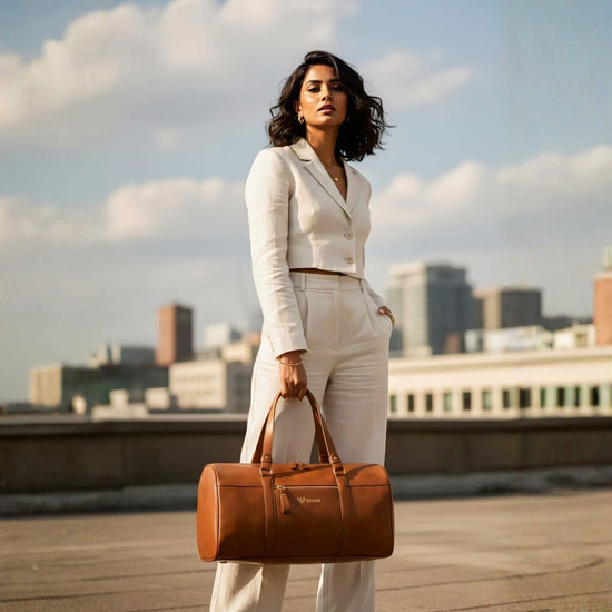 VISMIINTREND Travel Duffel Bags Premium Vegan Leather