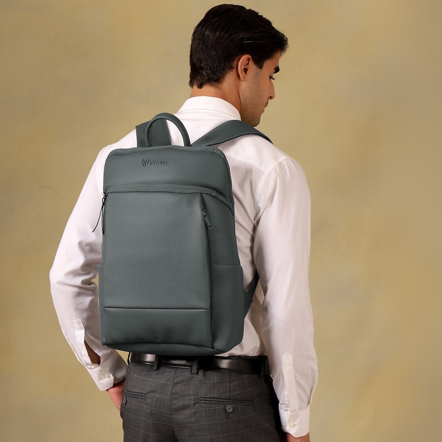 VISMIINTREND Executive Laptop Backpack - Grey