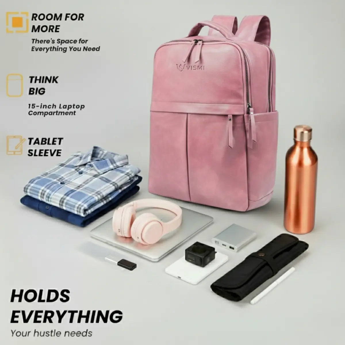 Timeless Voyager Laptop Backpack - Blush Pink