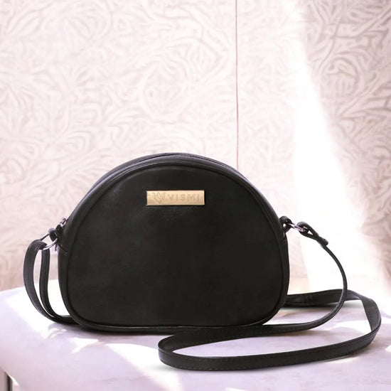 Timeless Chic Women's Sling Bag - Black