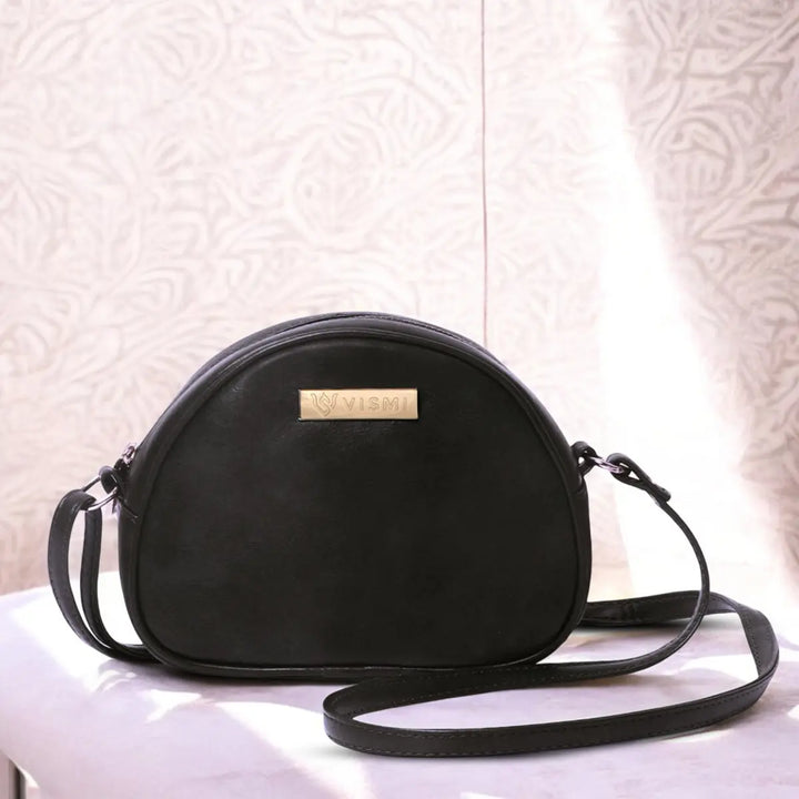 Timeless Chic Women's Sling Bag - Black