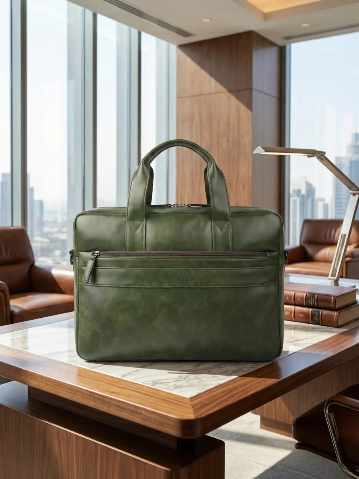 Timeless Orbit Laptop Bag - Olive Green