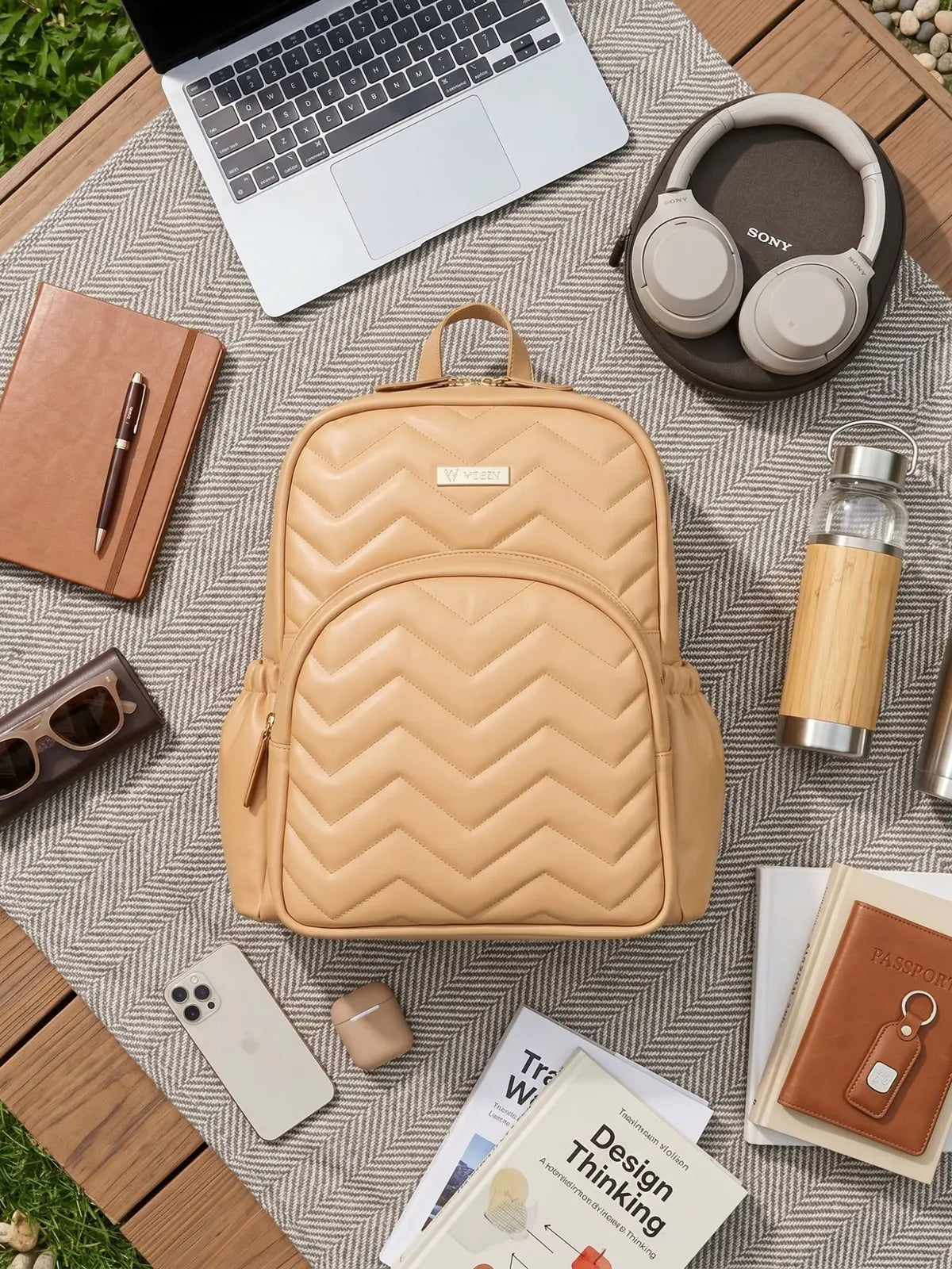 Velora Aurelle Women Backpack - Caramel