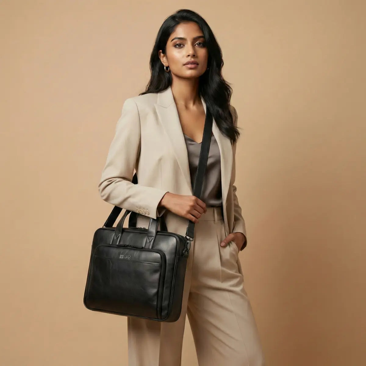 Legacy Laptop Messenger Bag- Black