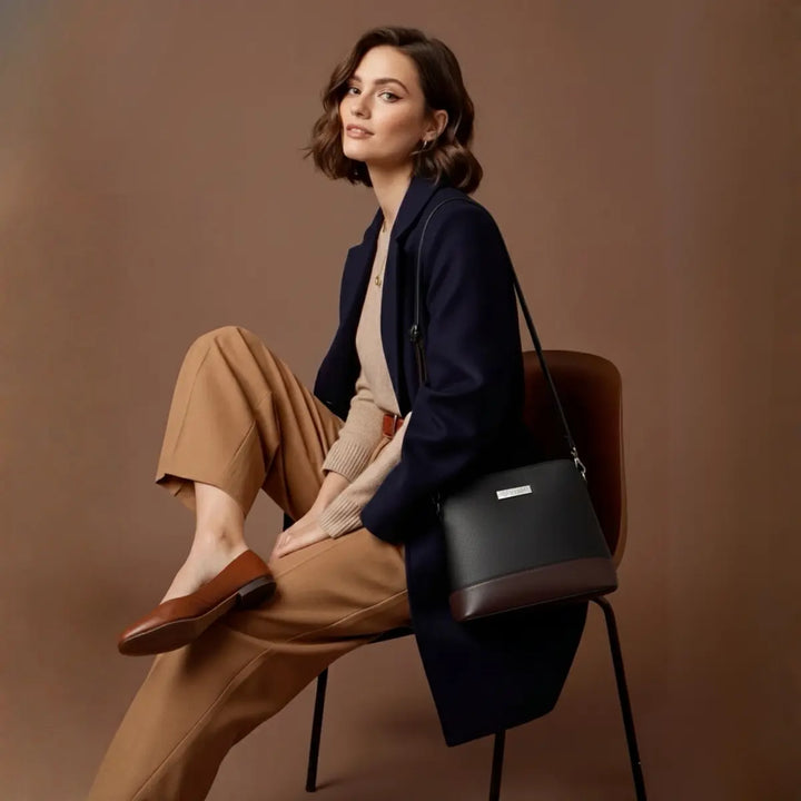 Timeless Luxe Women's Sling Bag - Black