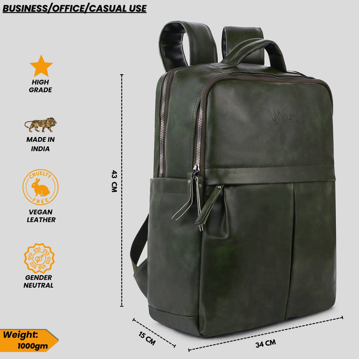 Timeless Voyager Laptop Backpack - Olive Green