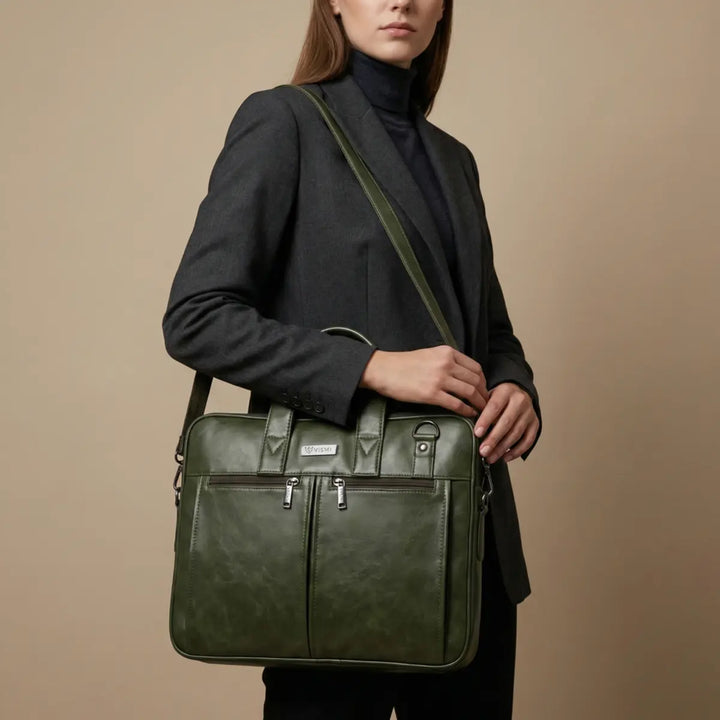 Timeless Neo Laptop Bag - Olive Green