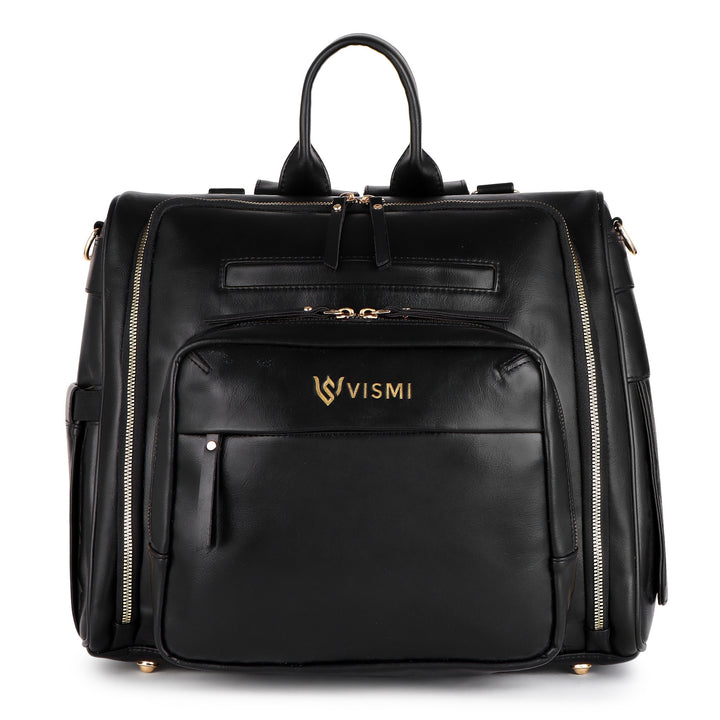 Timeless Backpack Messenger Diaper Bag - Black