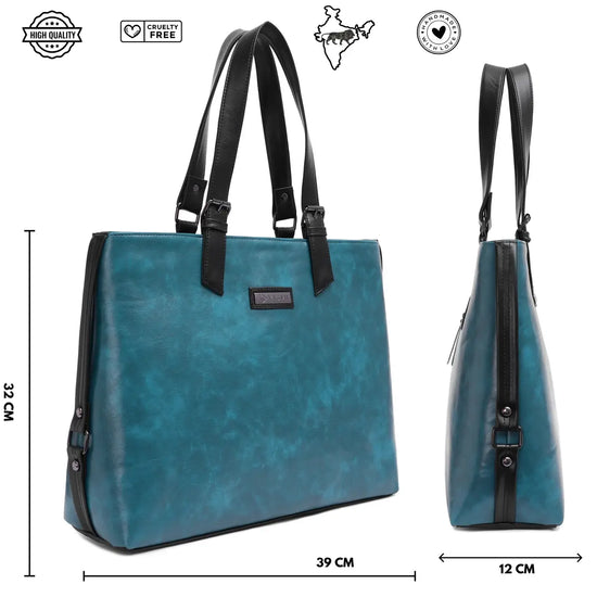 Timeless Classic Work Tote Bag - Teal blue