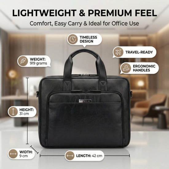Legacy Laptop Messenger Bag- Black