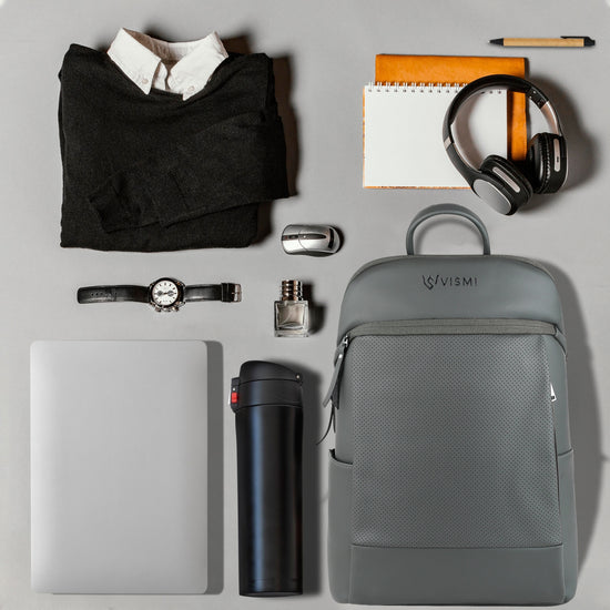 VISMIINTREND Executive Laptop Backpack - Grey