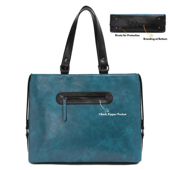 Timeless Classic Work Tote Bag - Teal blue