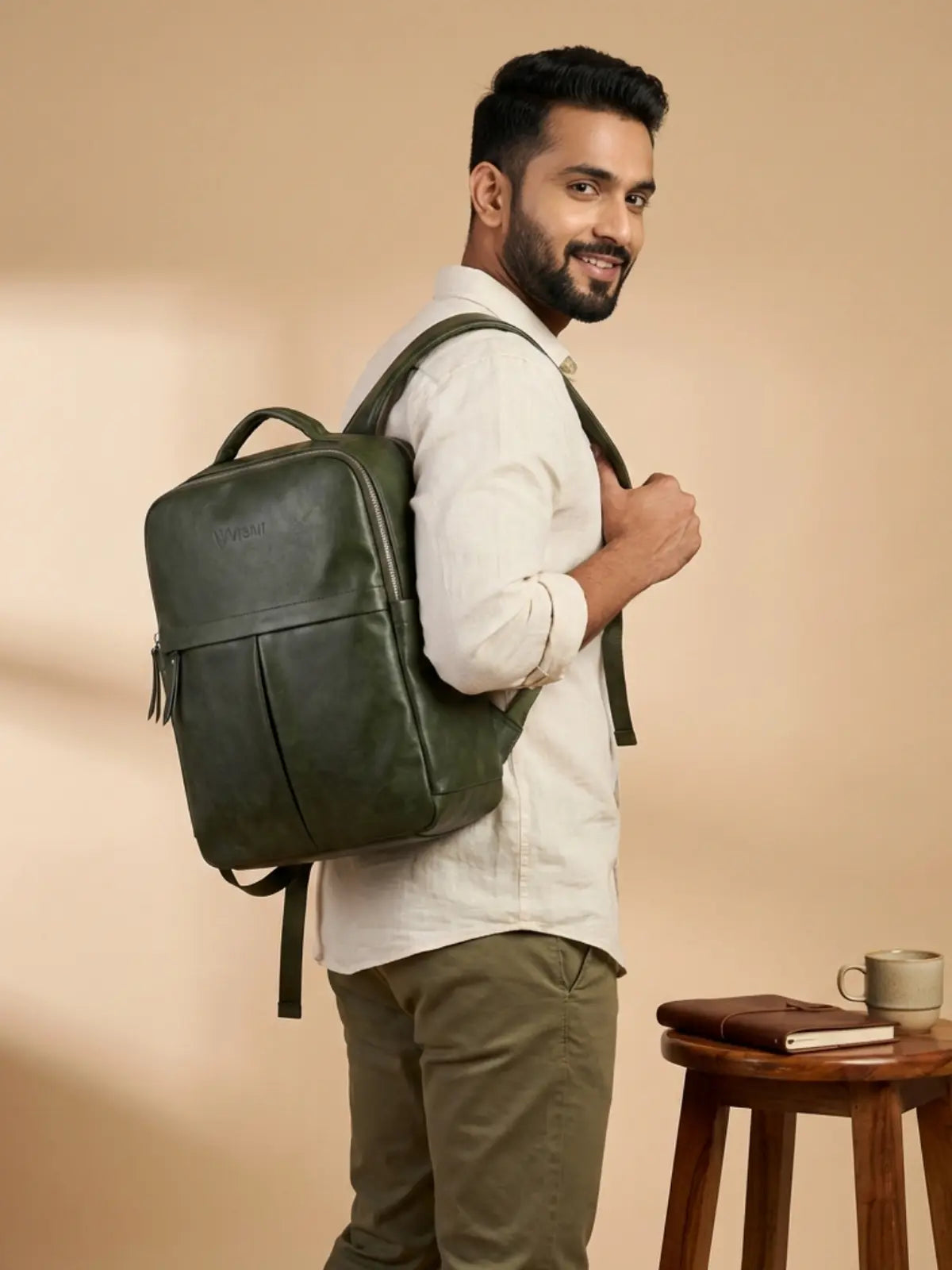 Timeless Voyager Laptop Backpack - Olive Green