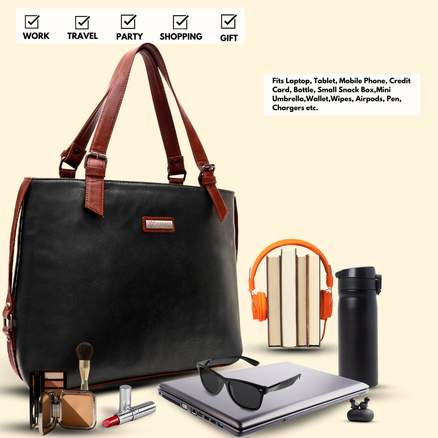 Timeless Classic Work Tote Bag - Black