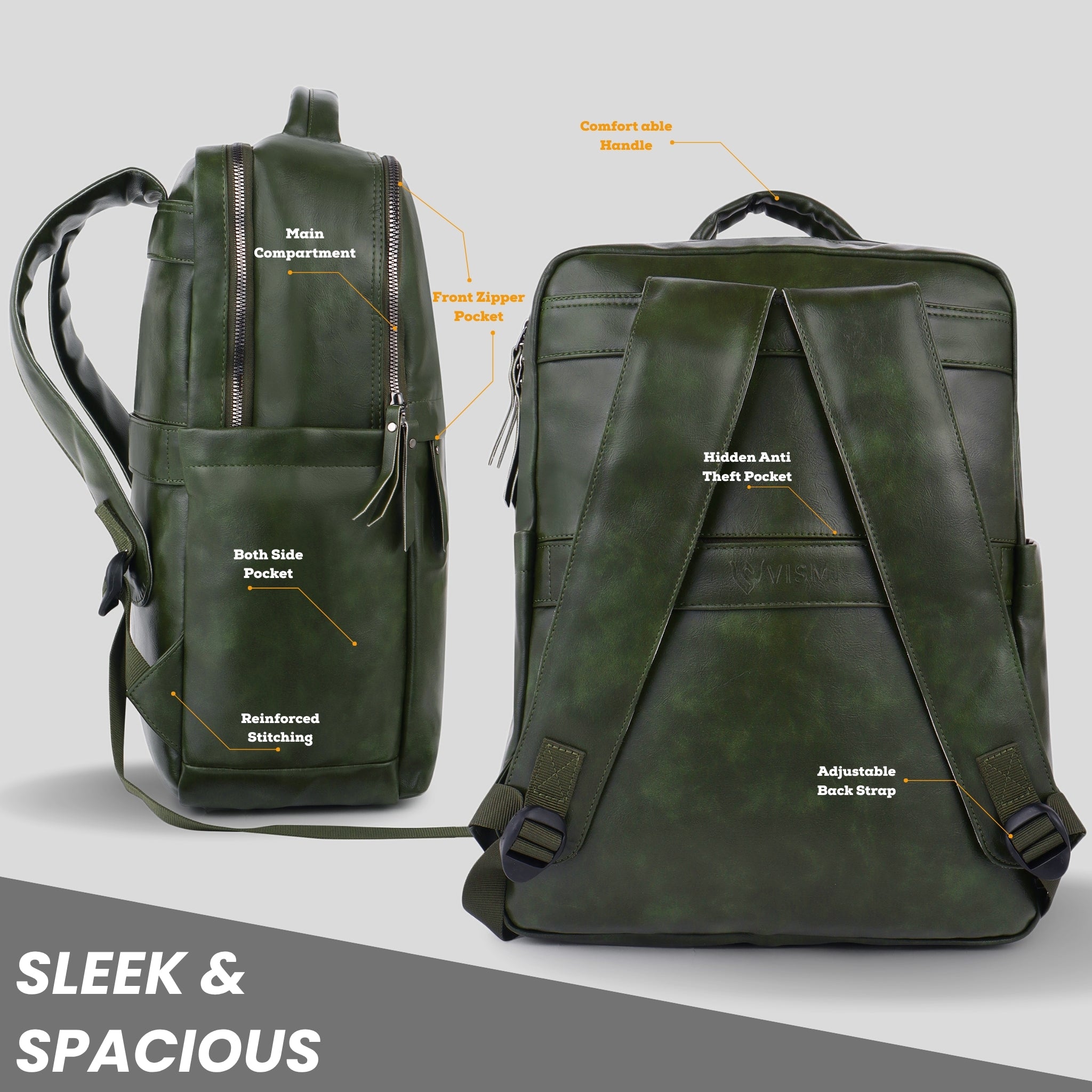Timeless Voyager Laptop Backpack - Olive Green