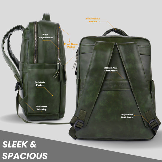 Timeless Voyager Laptop Backpack - Olive Green