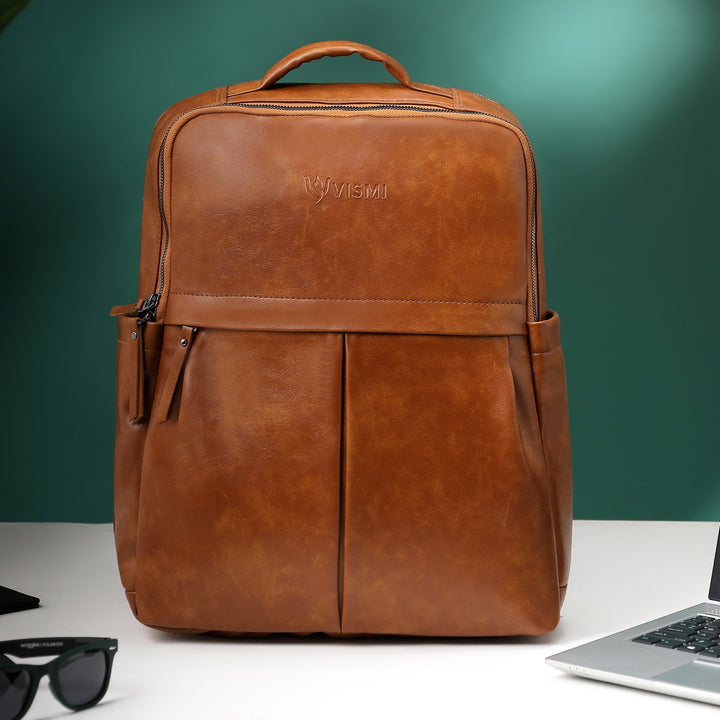 Timeless Voyager Laptop Backpack - Tan
