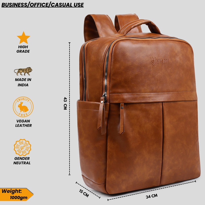 Timeless Voyager Laptop Backpack - Tan