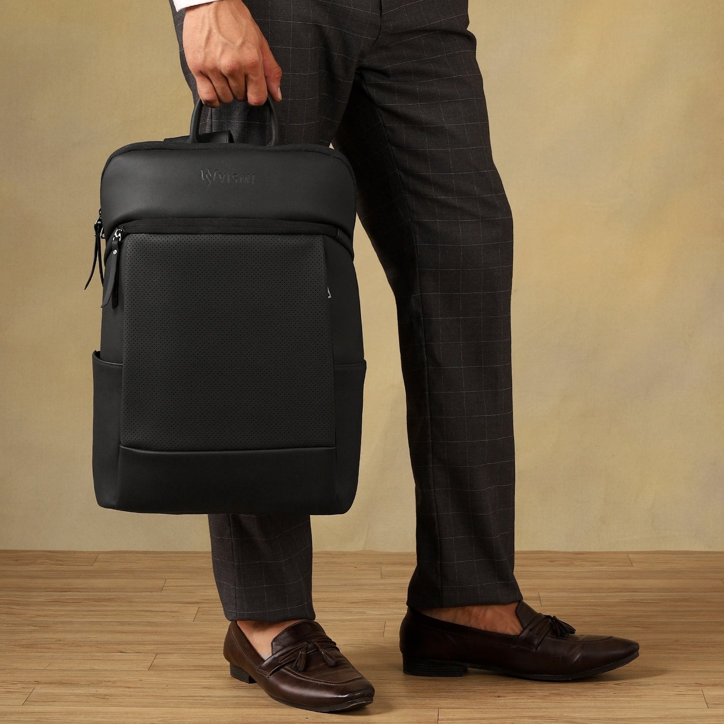 VISMIINTREND Executive Laptop Backpack - Black