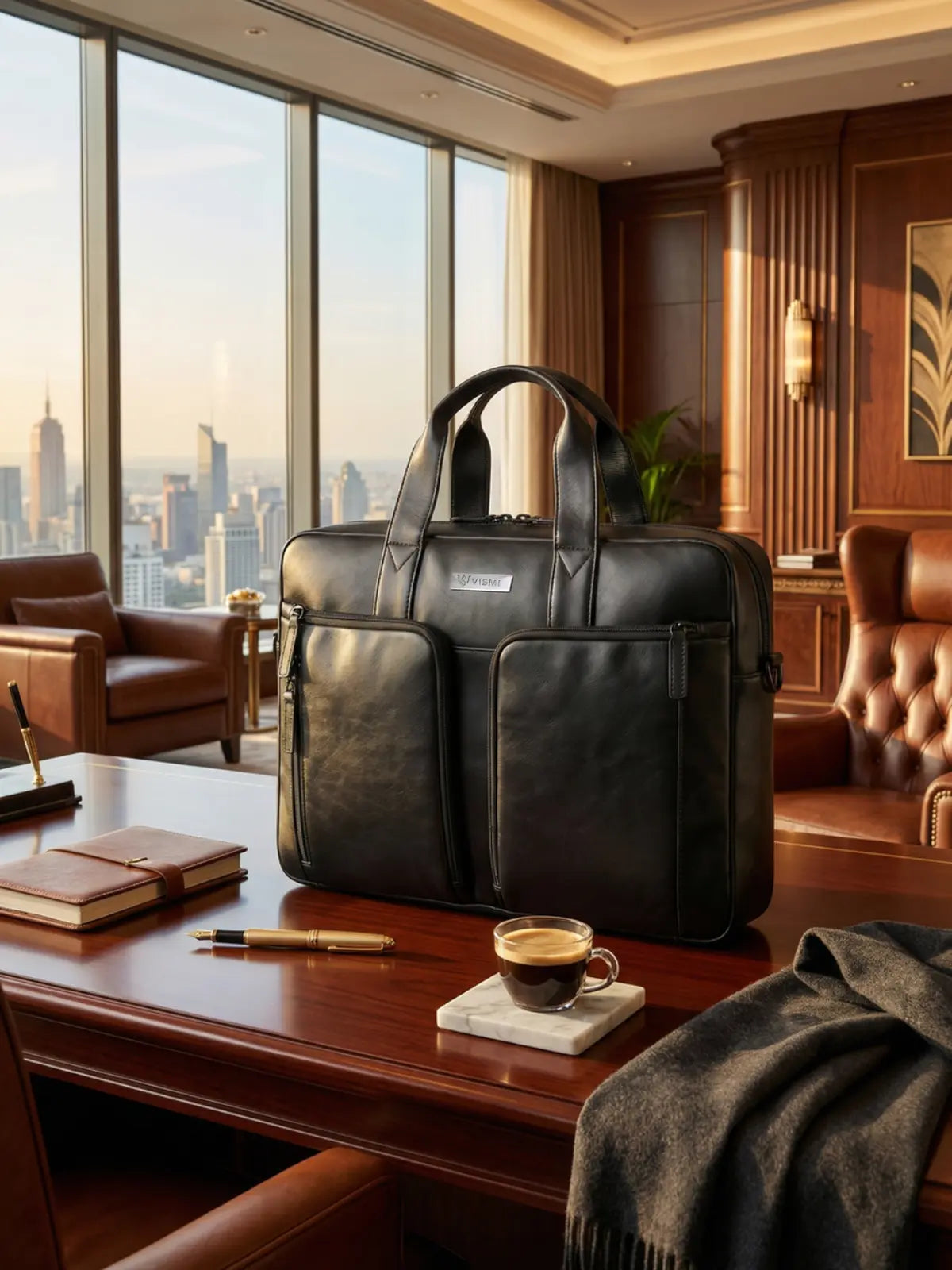 Timeless Orbit Laptop Messenger Bag - Black