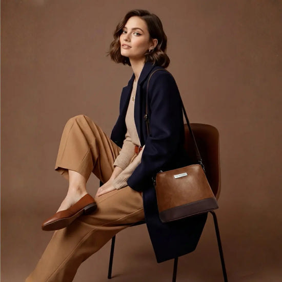 Timeless Luxe Women's Sling Bag - Tan