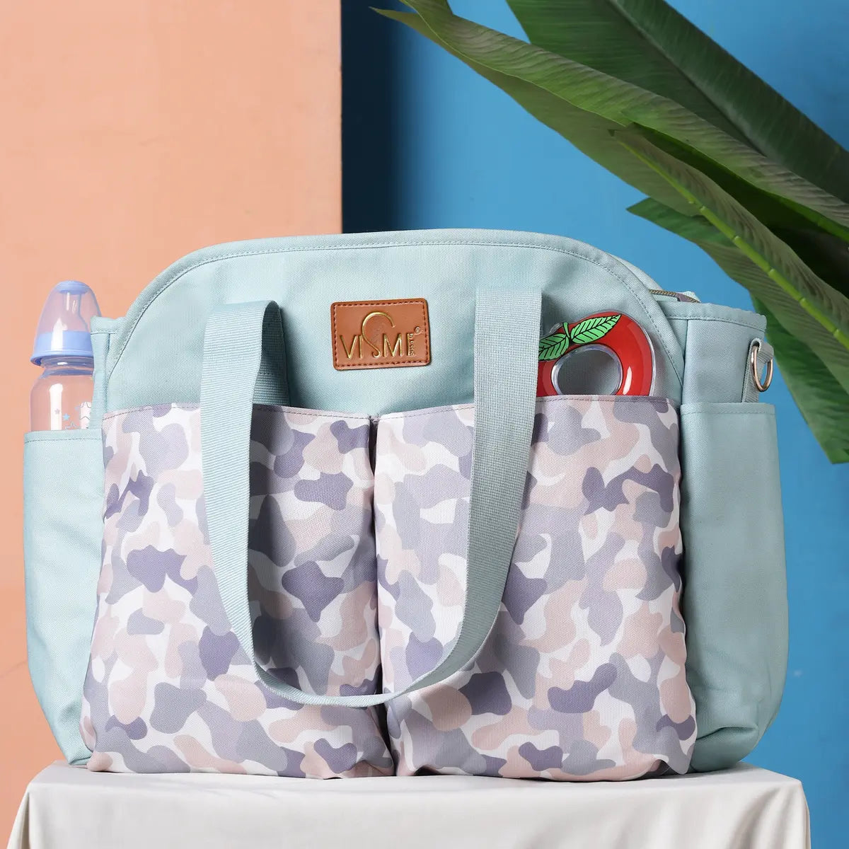Cuddle Carry Tote Diaper Bag - Turquoise
