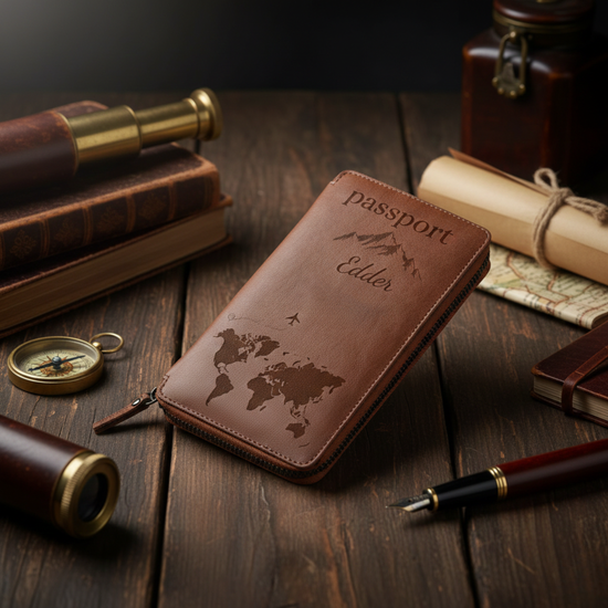 Formé Zip Folio - Tan