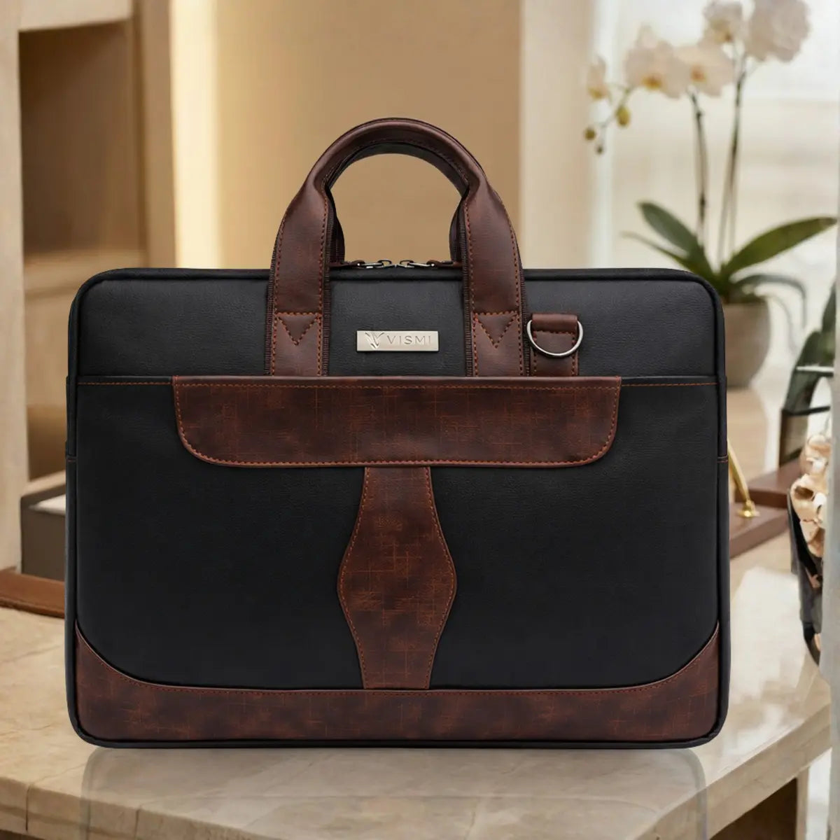 Summit Vector Laptop Messenger Bag - Black