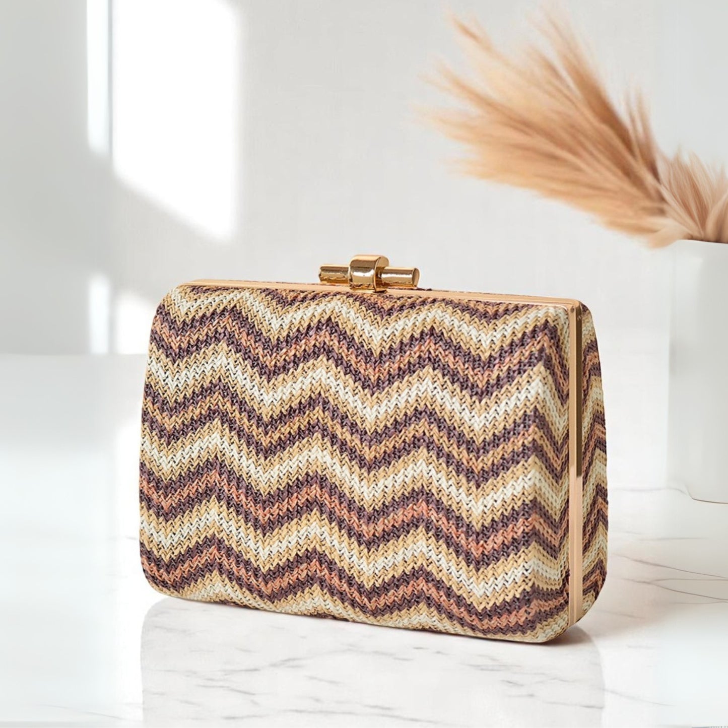 Iconic Clutches -Brown