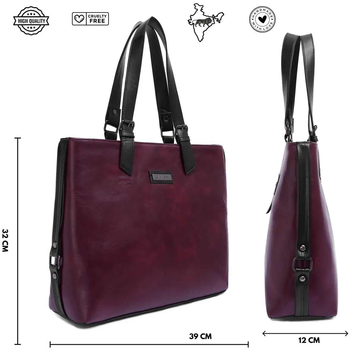 Timeless Classic Work Tote Bag - Wine