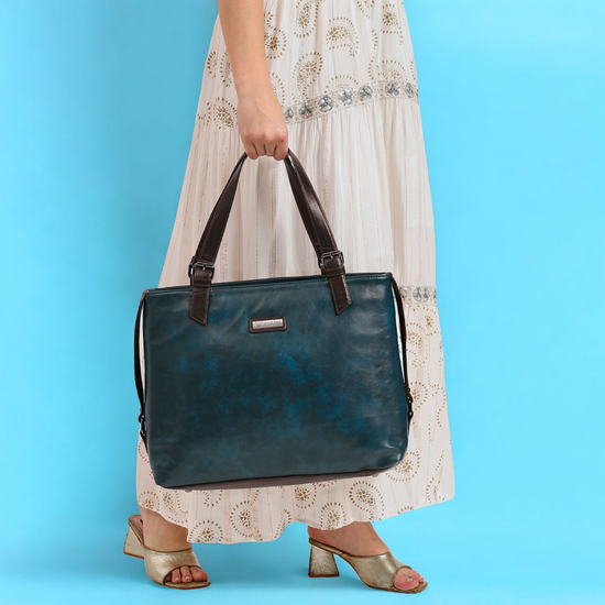 Timeless Classic Work Tote Bag - Teal blue