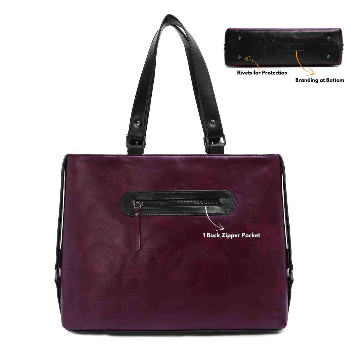 Timeless Classic Work Tote Bag - Wine
