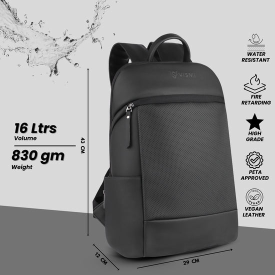 VISMIINTREND Executive Laptop Backpack - Black