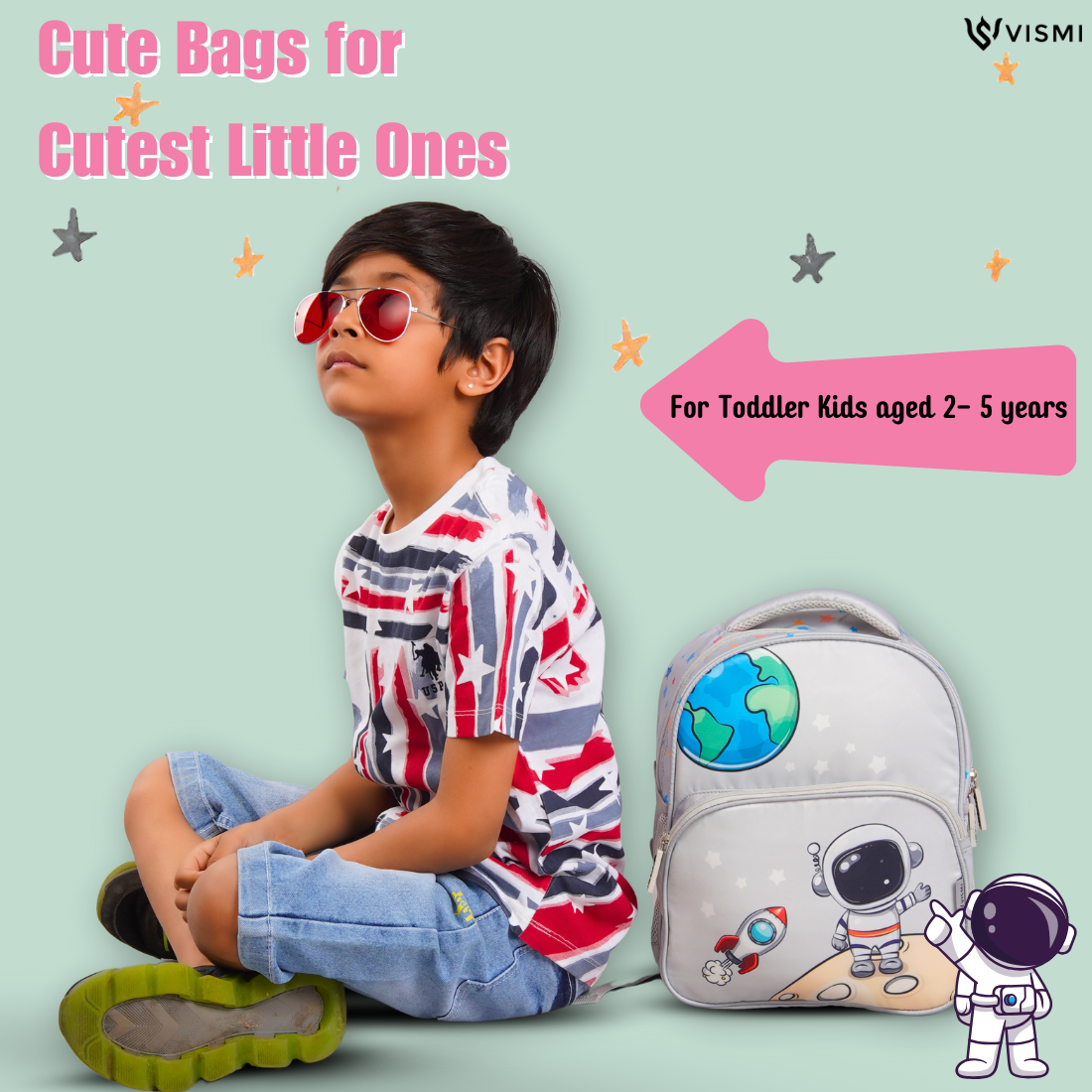 Everyday Essentials Pre School Bag - Astronaut Space