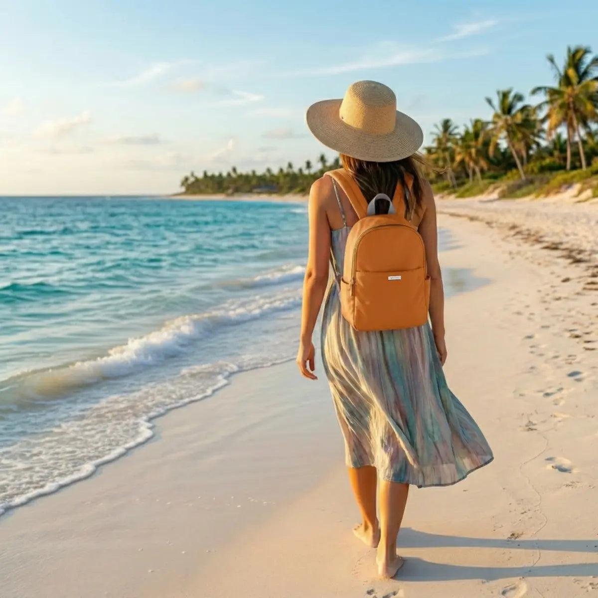 Everyday Essentials Women Backpack - Brick Orange