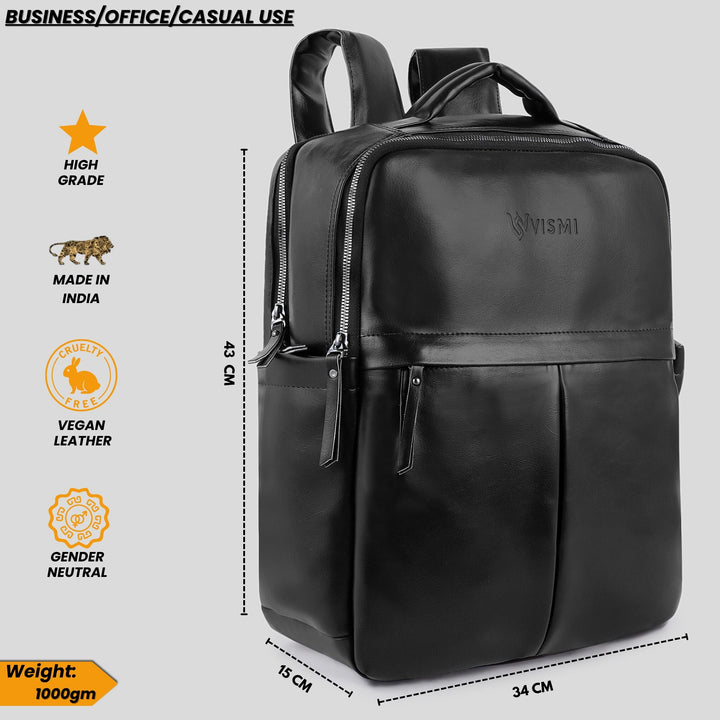 Timeless Voyager Laptop Backpack - Black