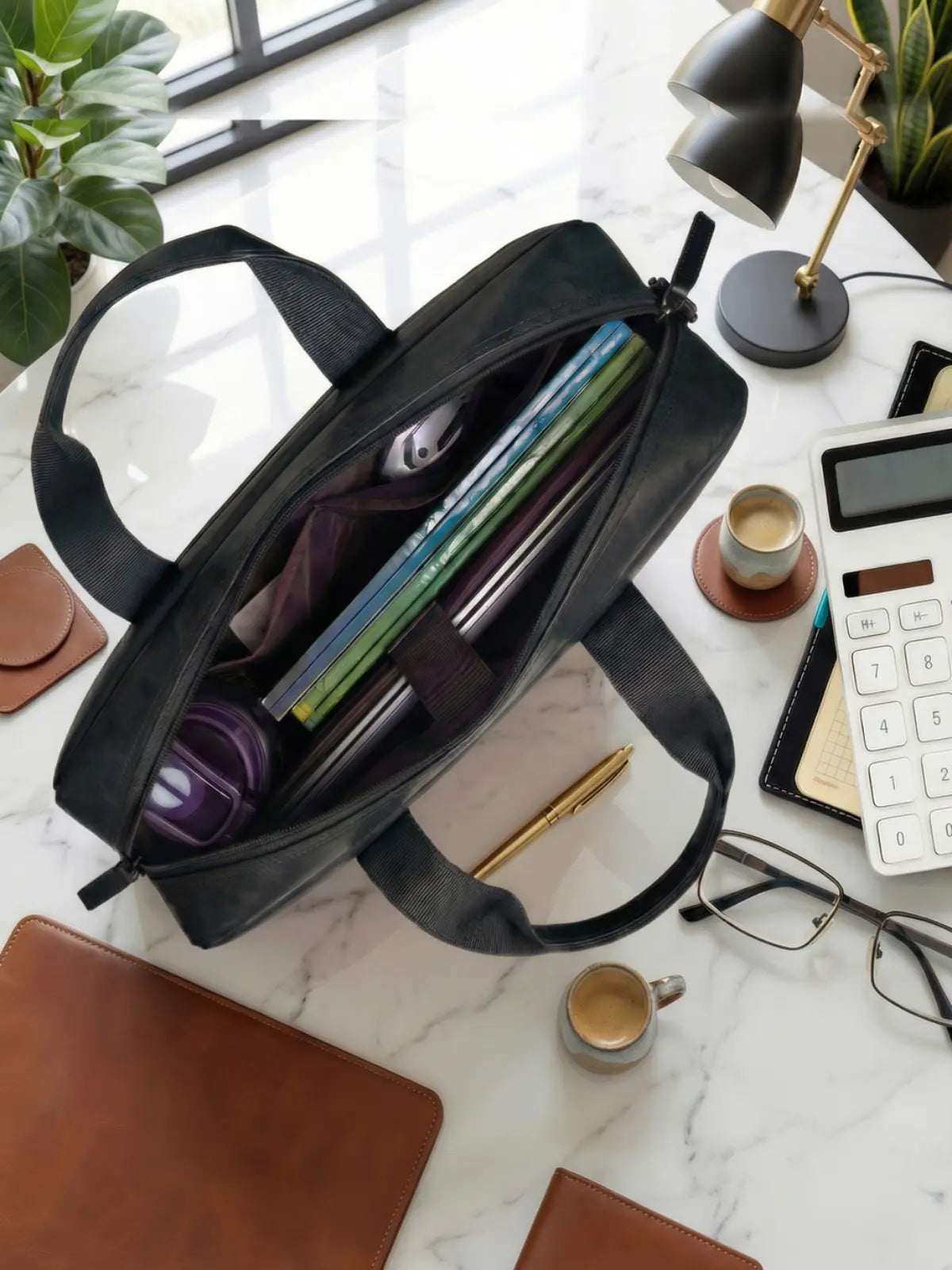 Timeless Orbit Laptop Messenger Bag - Black