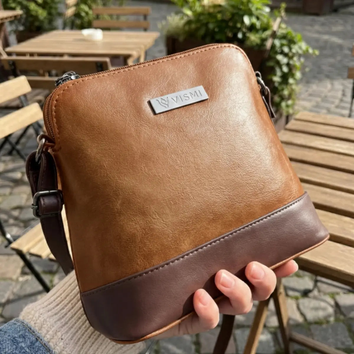 Timeless Luxe Women's Sling Bag - Tan