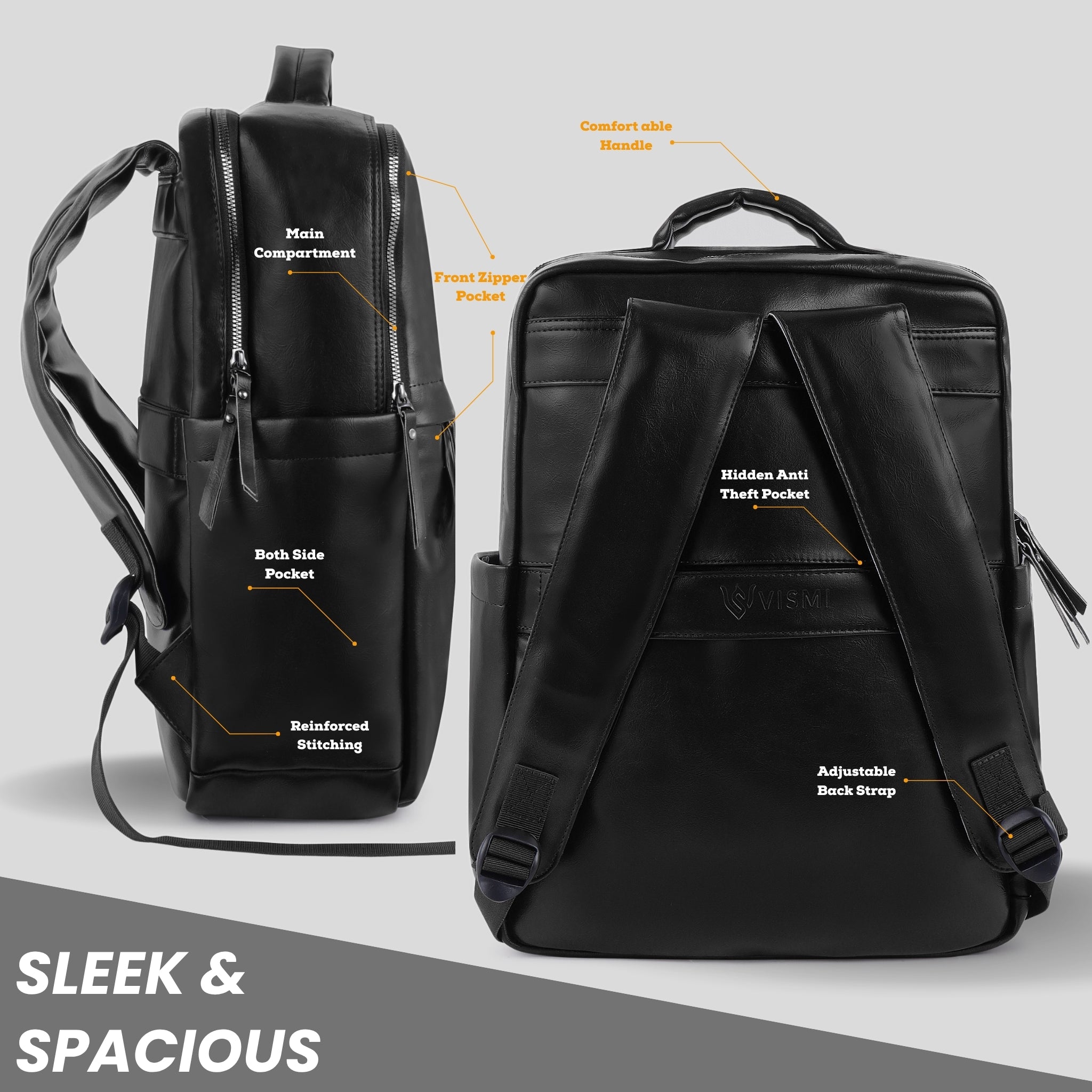 Timeless Voyager Laptop Backpack - Black
