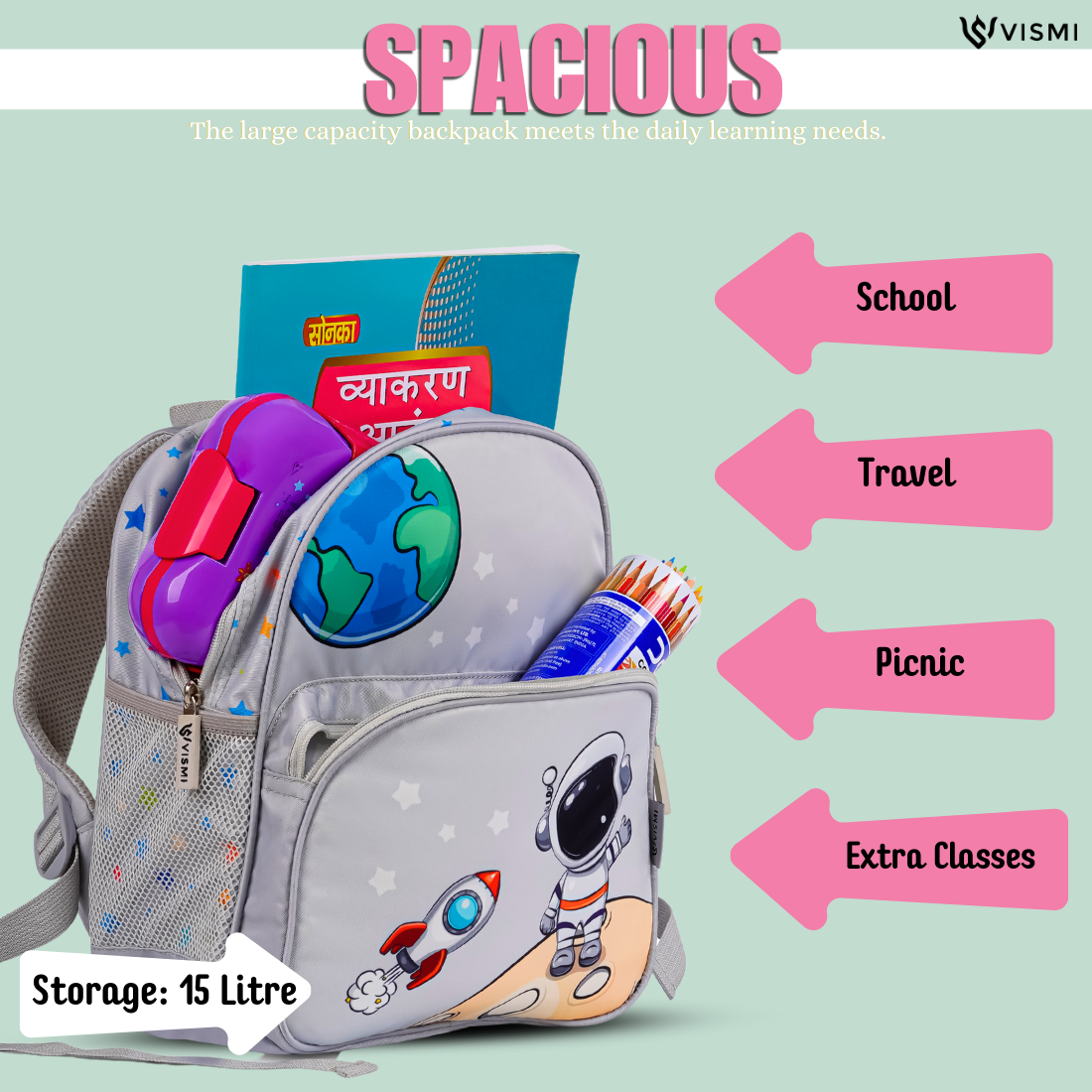 Everyday Essentials Pre School Bag - Astronaut Space