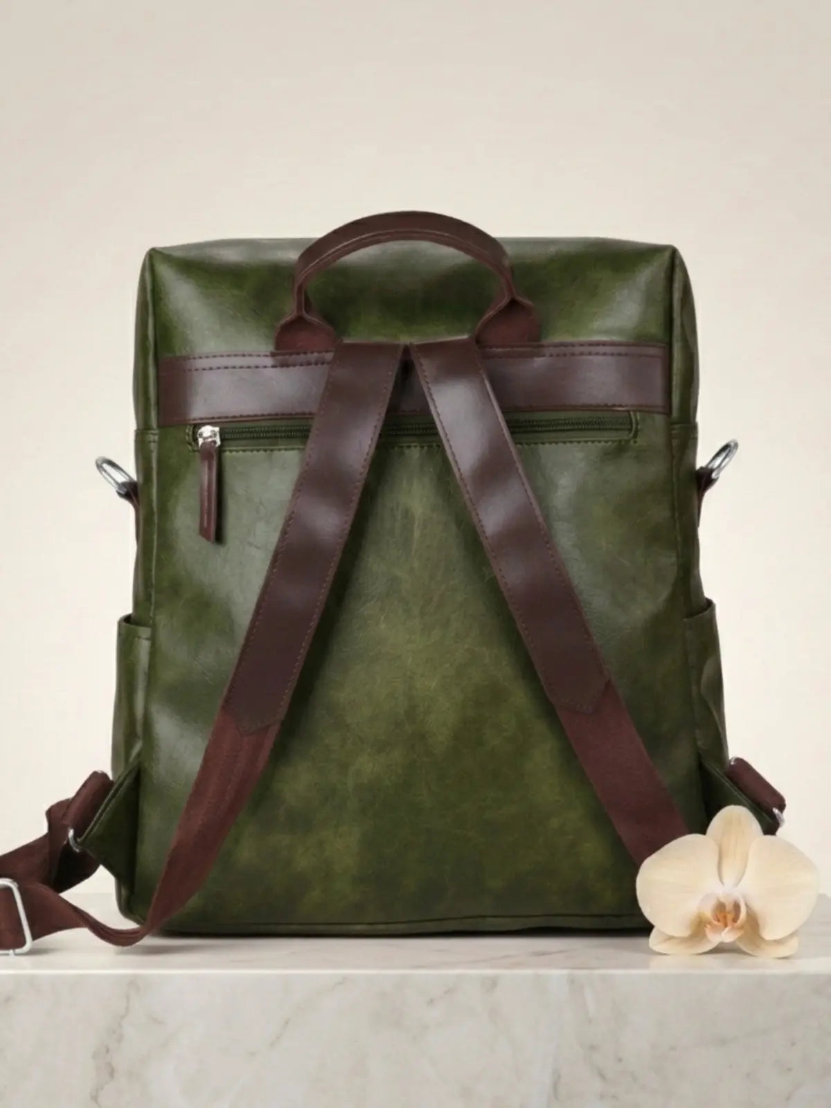 Timeless Shine Women Backpack - Green