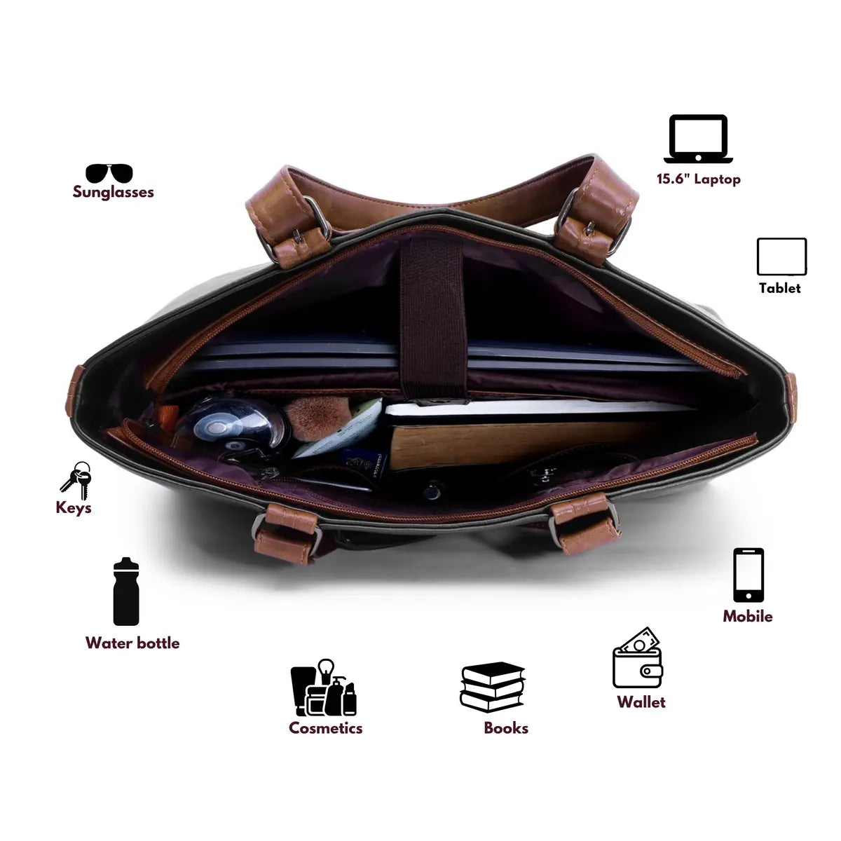 Timeless Classic Work Tote Bag - Black