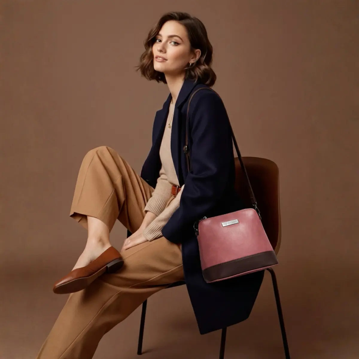 Timeless Luxe Women's Sling Bag - Blush Pink