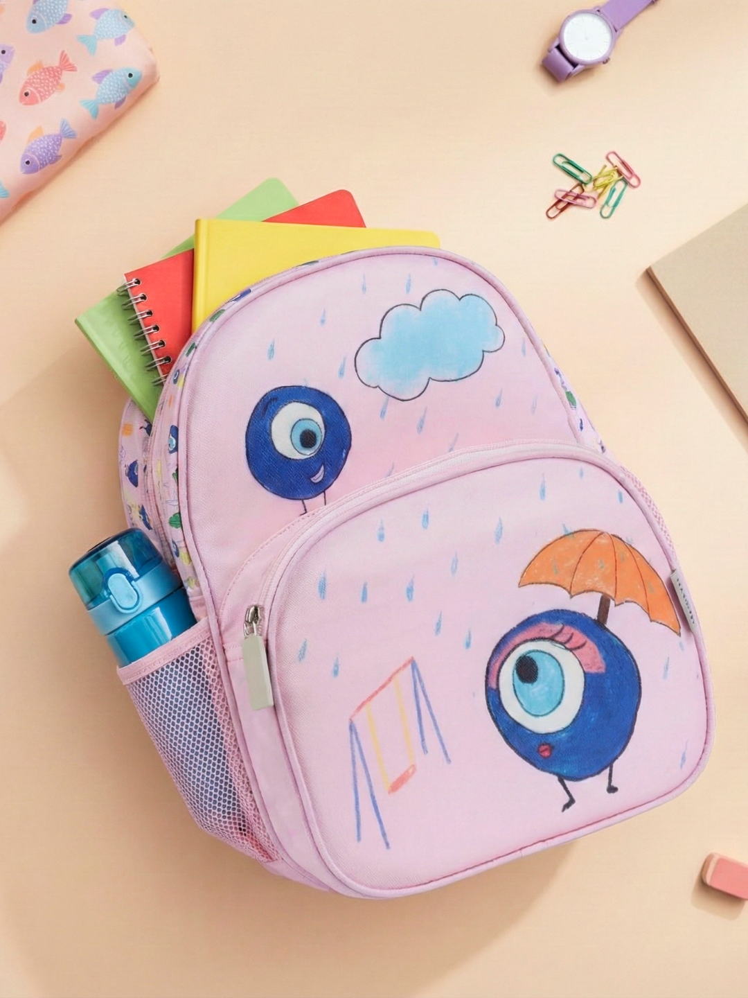 Everyday Essentials Pre School Bag - Evil Eye Pink