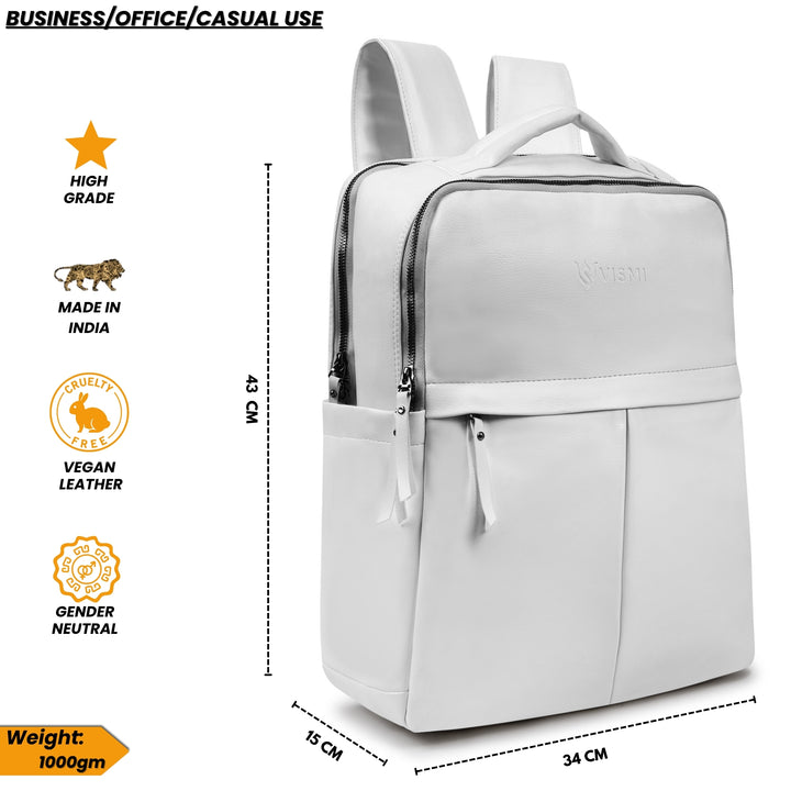 Timeless Voyager Laptop Backpack - White
