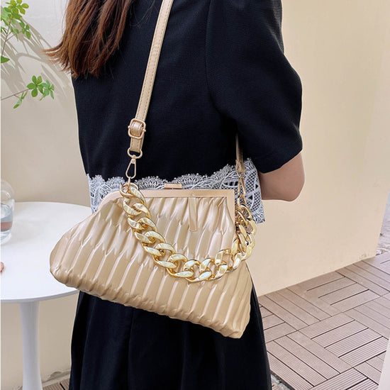 Fashionista Hobo Shoulder Bag- Brown