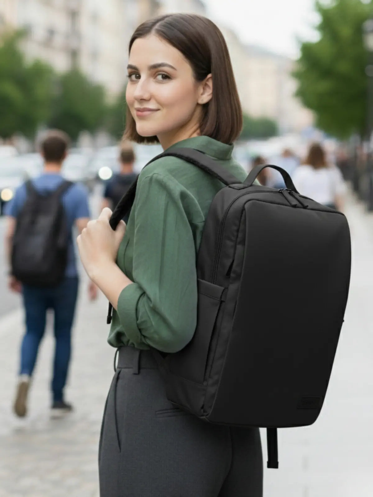 Everyday Essentials Travel Laptop Backpack - Black