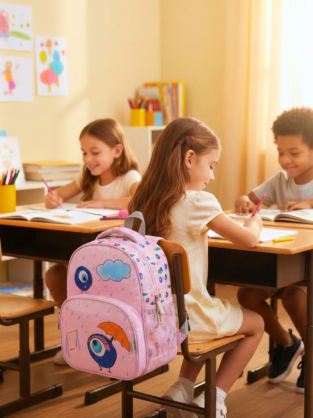 Everyday Essentials Pre School Bag - Evil Eye Pink