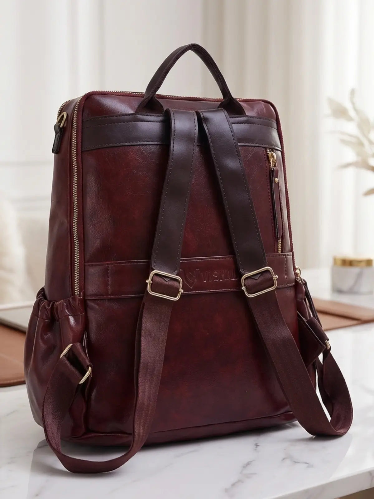 Timeless Diva Women Laptop Backpack - Wine