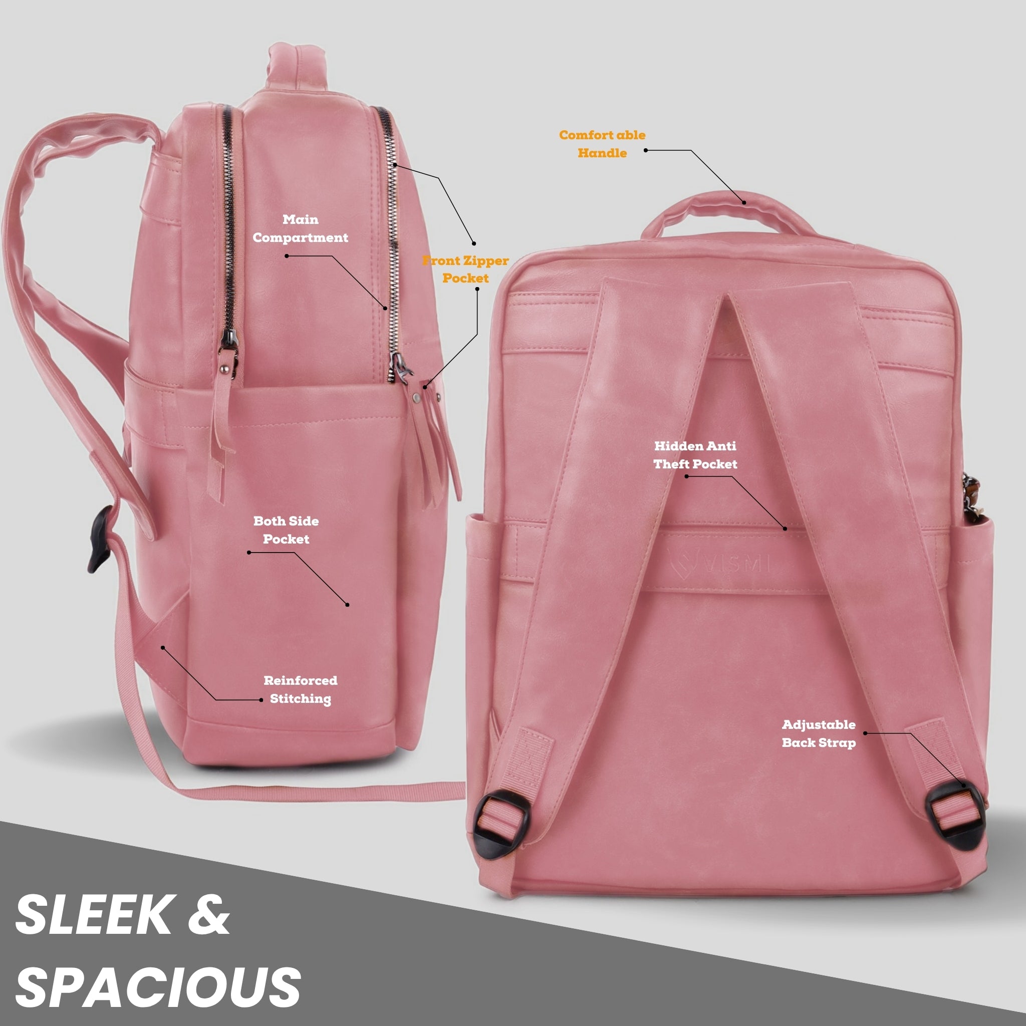 Timeless Voyager Laptop Backpack - Blush Pink